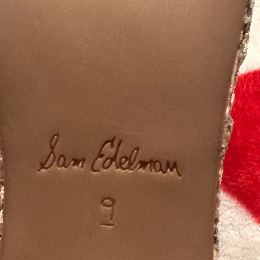 NEW SAM EDELMAN AMBER PLATFORM WEDGE SANDAL - Picture 14 of 14